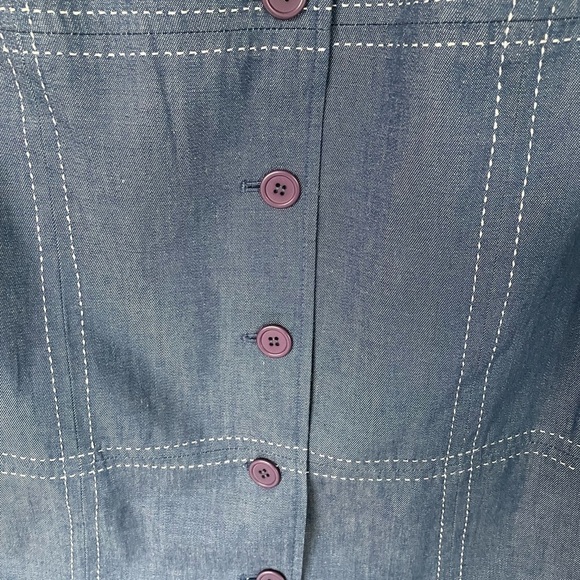 The Tog shop Jean button down blue jacket - Picture 3 of 5